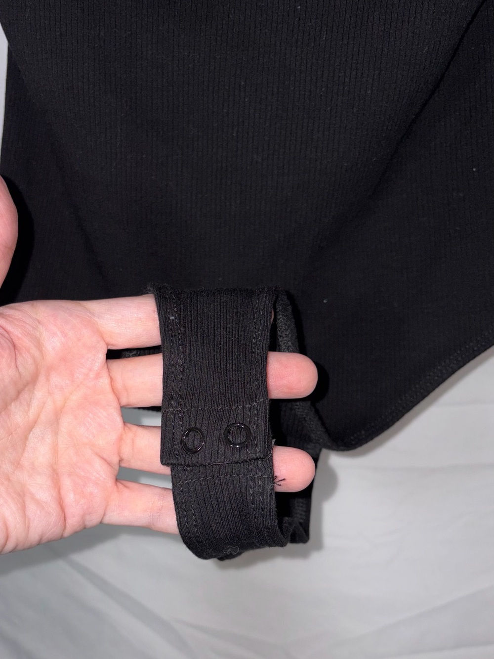 naked wardrobe Black Ribbed Sleeveless One-Piece Bodysuit - Picture 7 of 7